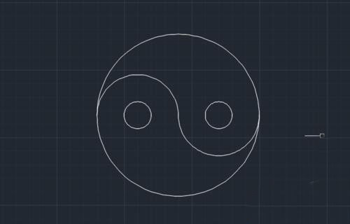 中望CAD怎么畫一個(gè)黑白太極圖形 中望CAD怎么畫一個(gè)黑白太極圖形