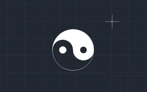 中望CAD怎么畫一個(gè)黑白太極圖形 中望CAD怎么畫一個(gè)黑白太極圖形